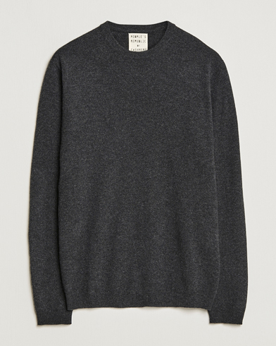 Herre | People's Republic of Cashmere | People's Republic of Cashmere | Cashmere Roundneck Dark Grey