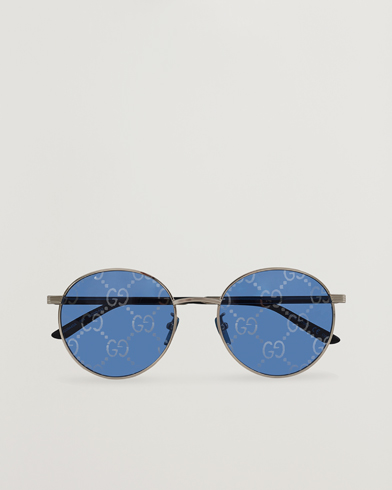 Herre | Runde solbriller | Gucci | GG0944SA Sunglasses Silver/Blue