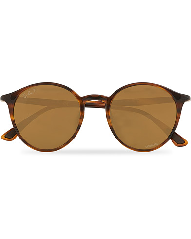 Runde solbriller |  RB4336CH Round Sunglasses Striped Havana