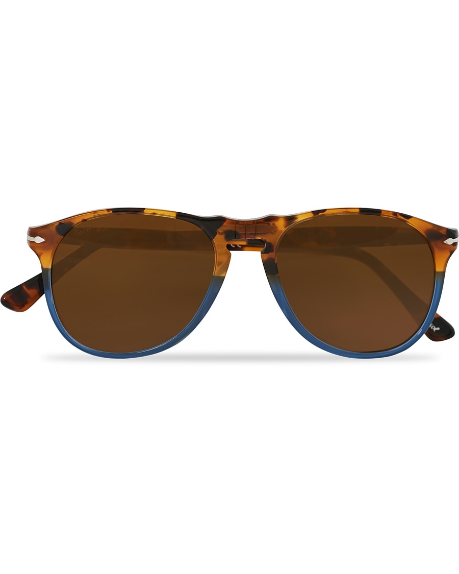 Persol PO9649S Sunglasses Havana Yellow/Blue Persol PO9649S Sunglasses Havana Yellow/Blue