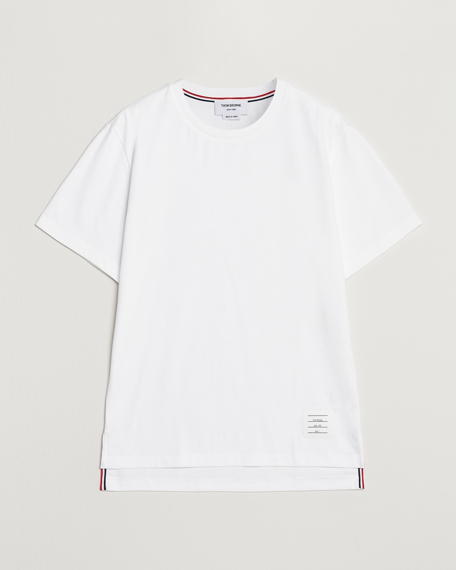 Thom Browne Relaxed Fit Short Sleeve T-Shirt White – Hvit