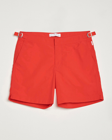 Herre | Dressede badeshorts | Orlebar Brown | Bulldog II Medium Length Swim Shorts Rescue Red