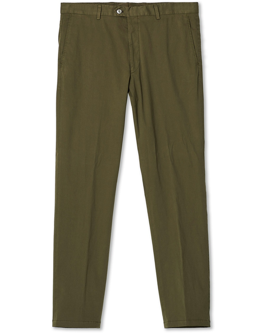 Oscar Jacobson Denz Cotton Trousers Olive Oscar Jacobson Denz Cotton Trousers Olive