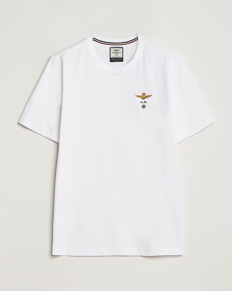 Herre | | Aeronautica Militare | TS1580 Crew Neck Tee White