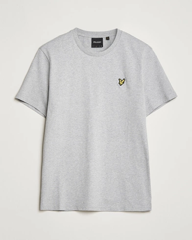 Herre | Kortermede t-shirts | Lyle & Scott | Cotton Crew Neck T-Shirt Light Grey Marl