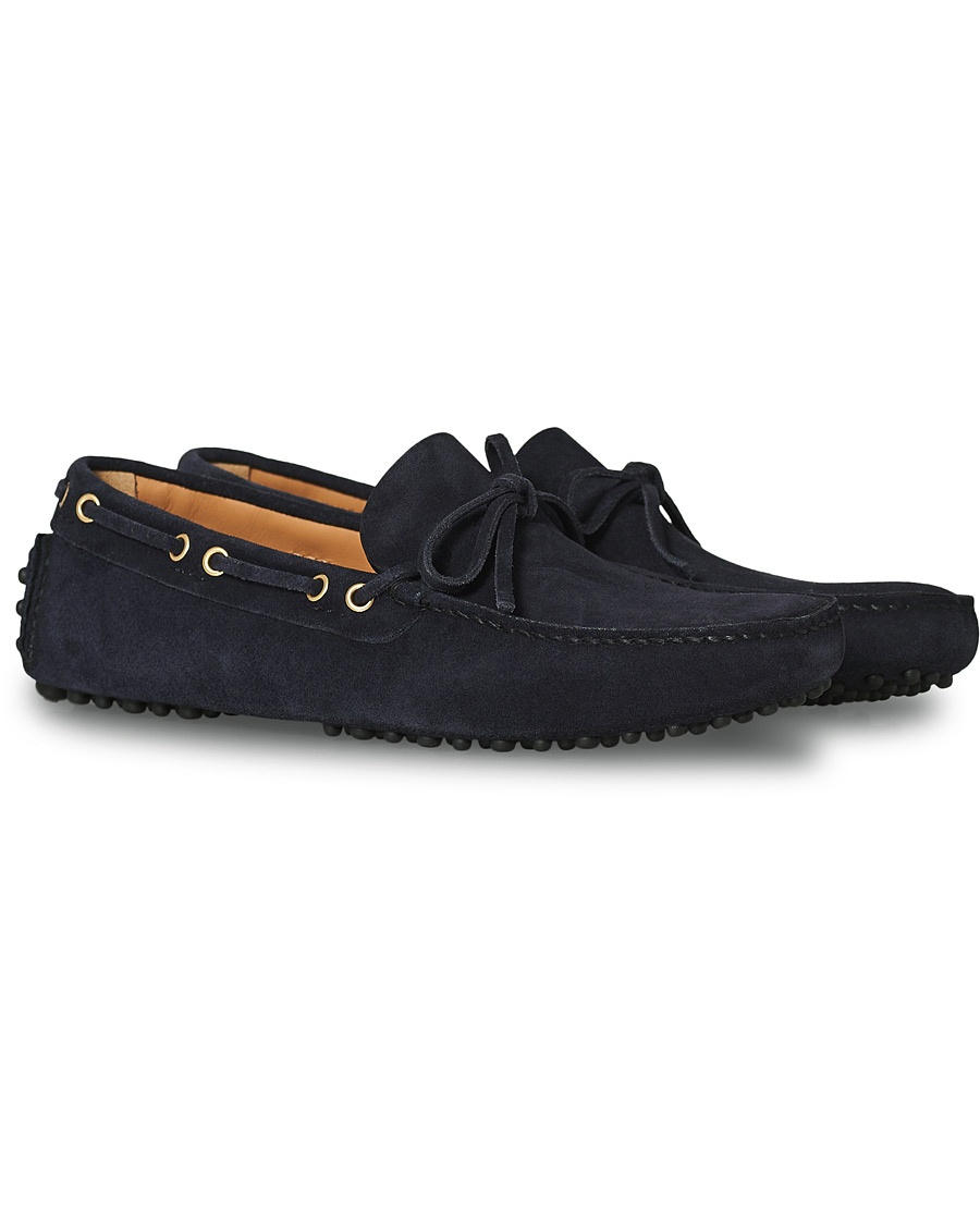 Herre | | Car Shoe | Driver Moccasin Navy Suede