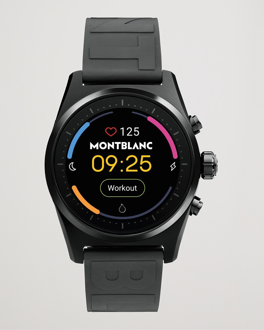  Summit Lite Smartwatch Black Rubber Strap