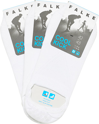 Herre | Undertøy | Falke | Cool Kick 3-Pack Sneaker Socks White