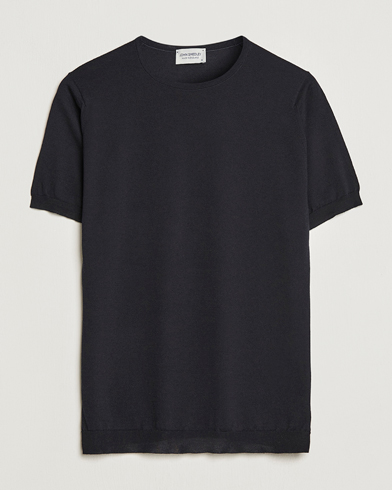 Herre | Wardrobe basics | John Smedley | Belden Wool/Cotton T-Shirt Navy