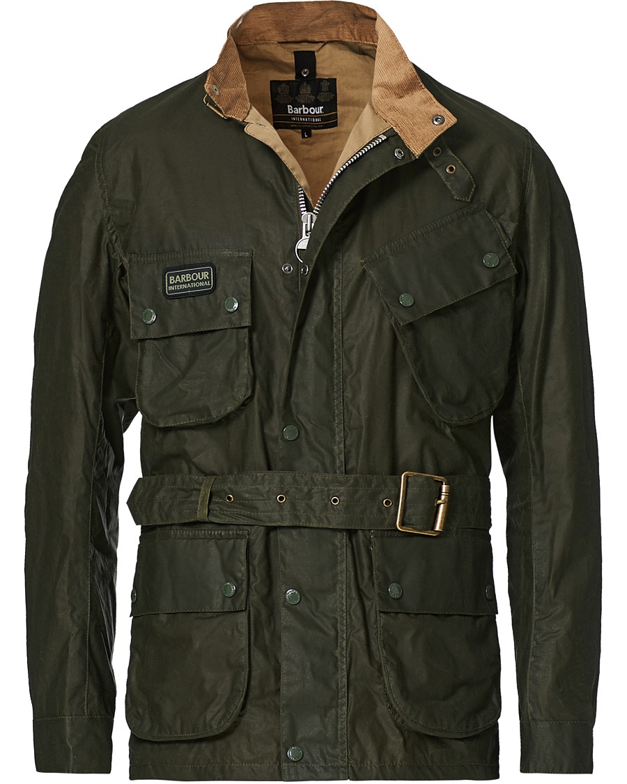 Barbour International Lightweight Slim Wax Jacket Archive Olive