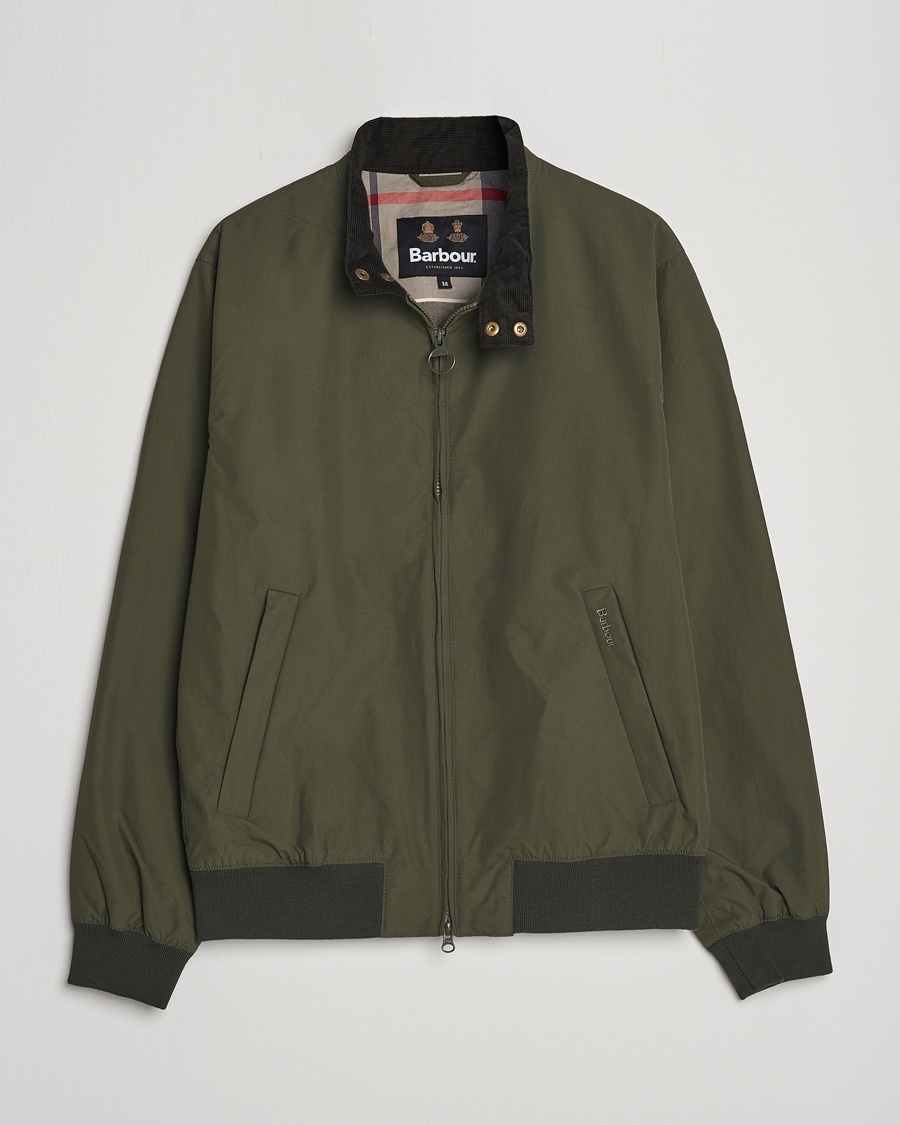 Barbour Lifestyle Royston Casual Harrington Jacket Olive – Grønn