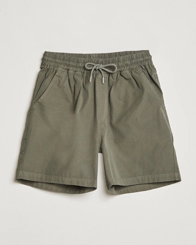 Herre |  | Colorful Standard | Classic Organic Twill Drawstring Shorts Dusty Olive