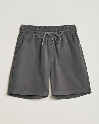 Herre | Basics | Colorful Standard | Classic Organic Twill Drawstring Shorts Lava Grey