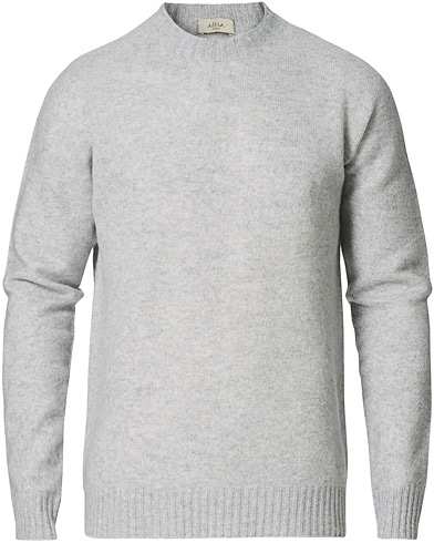 Herre | Pullovers rund hals | Altea | Wool/Cashmere Crew Neck Sweater Light Grey