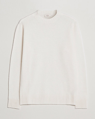 Herre | Pullovers rund hals | Altea | Wool/Cashmere Crew Neck Sweater Latte