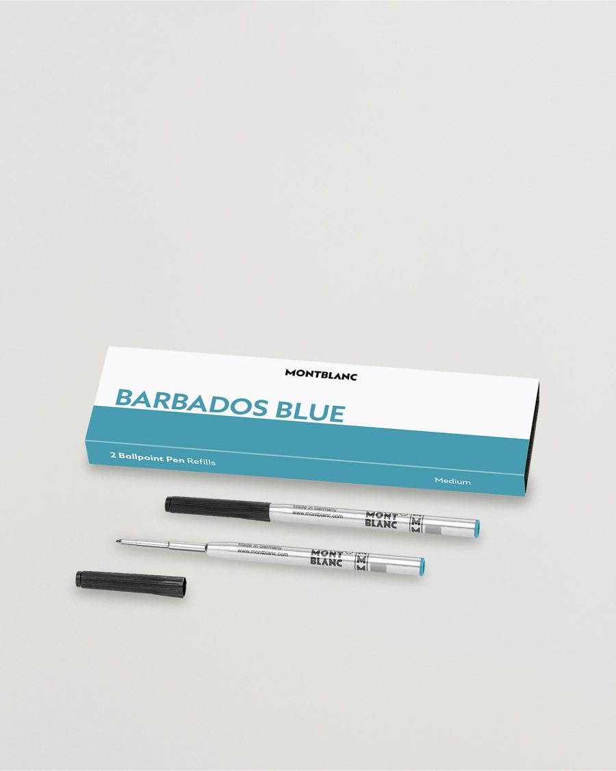 Herre | | Montblanc | 2 Ballpoint Pen Refills Barbados Blue