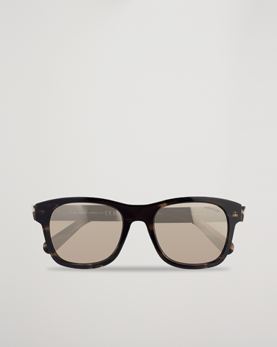 Herre | Moncler Lunettes | Moncler Lunettes | ML0192 Sunglasses Shiny Dark Brown/Roviex Mirror