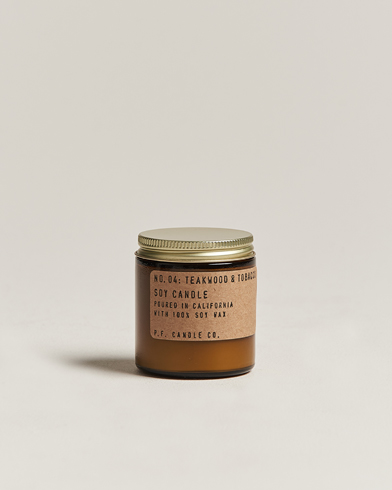 Herre |  | P.F. Candle Co. | Soy Candle No. 4 Teakwood & Tobacco 99g