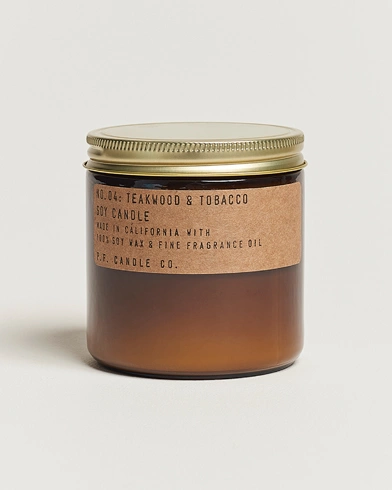 Herre | Duftlys | P.F. Candle Co. | Soy Candle No. 4 Teakwood & Tobacco 354g