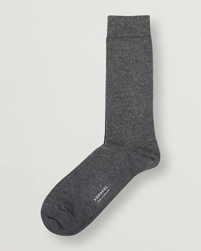 Herre |  | Sunspel | Cotton Blend Socks Grey Melange