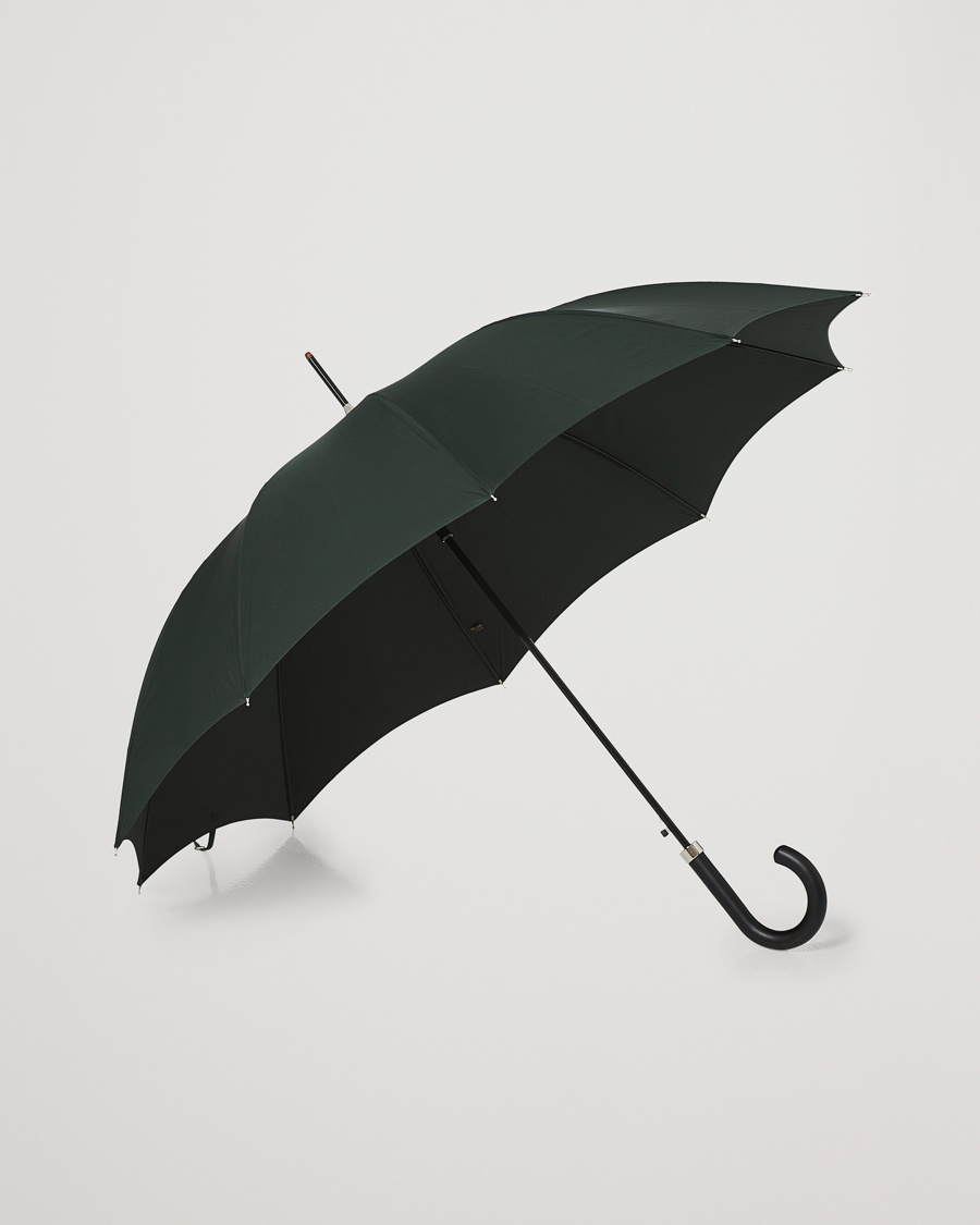 Fox Umbrellas Hardwood Automatic Umbrella Racing Green – Grønn