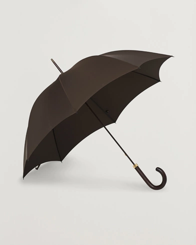 Herre | Paraplyer | Fox Umbrellas | Polished Hardwood Umbrella Brown