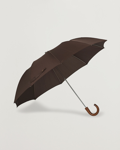 Herre | Paraplyer | Fox Umbrellas | Telescopic Umbrella Brown