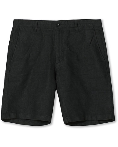 Linshorts |  Crown Linen Shorts Black