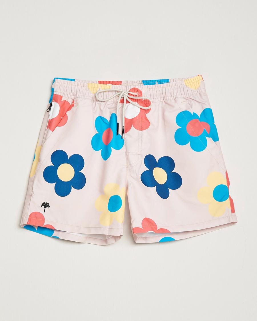 OAS Printed Swimshorts Daisy – Blå