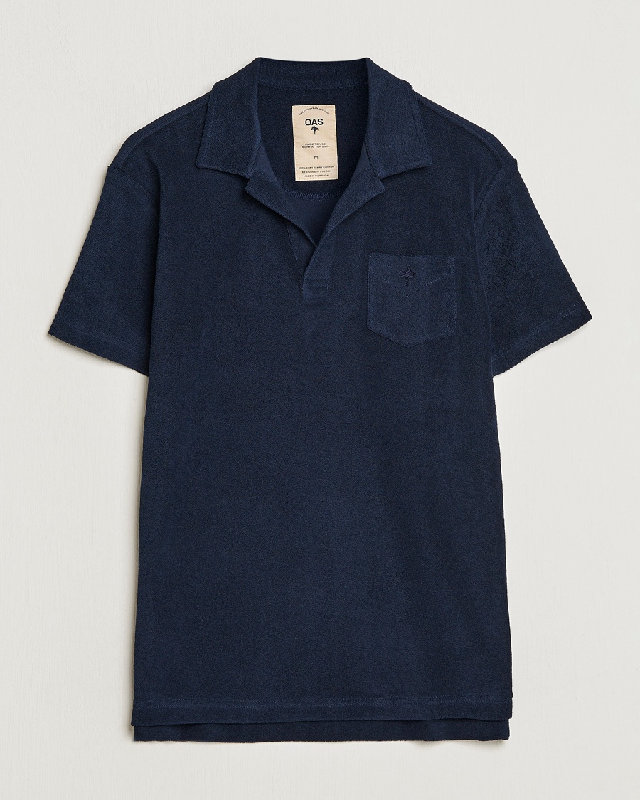 Herre | | OAS | Short Sleeve Terry Polo Navy