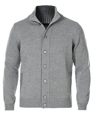  |  Heavy Merino Wool Cardigan Grey
