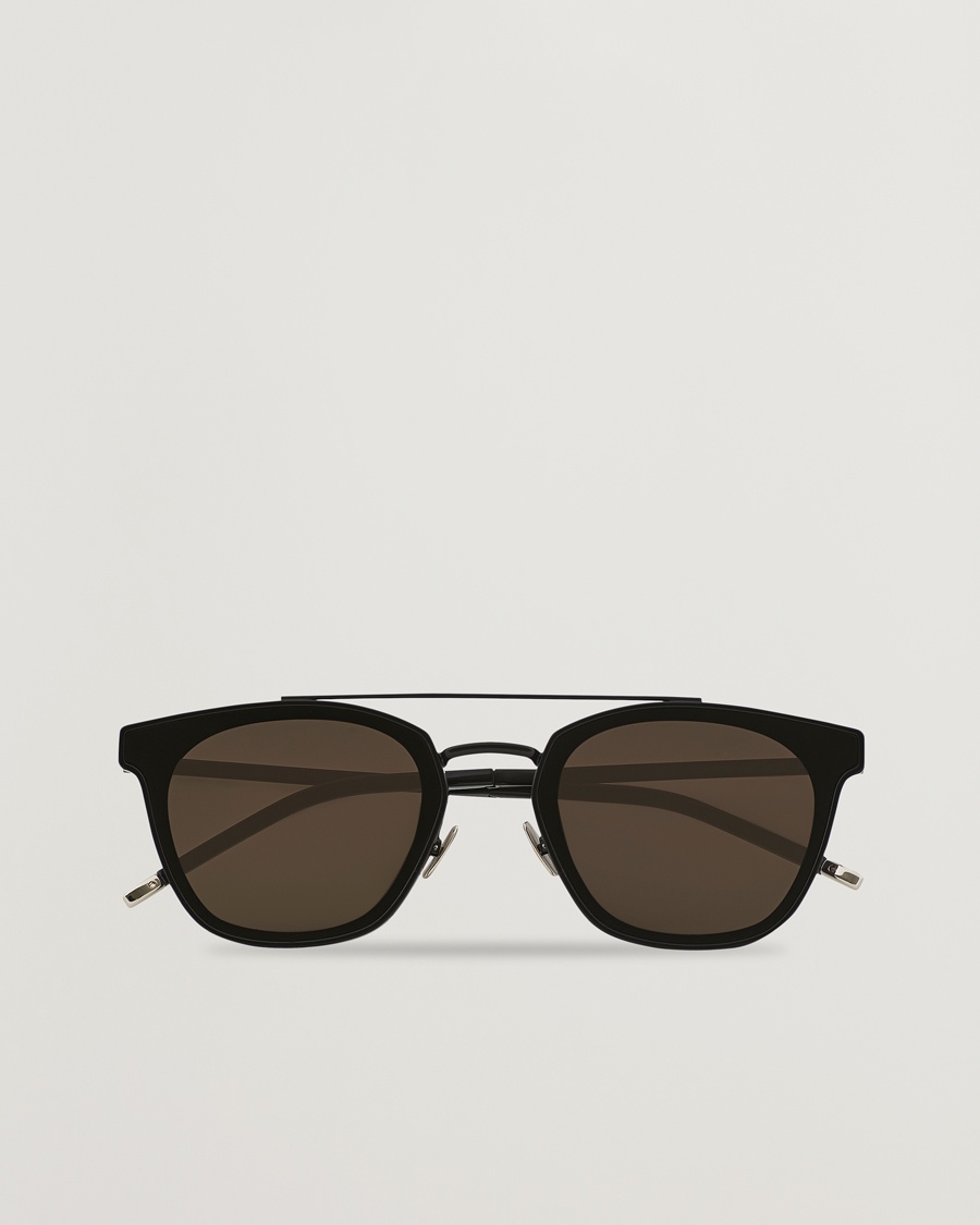 Saint Laurent SL 28 Sunglasses Black/Grey – Svart