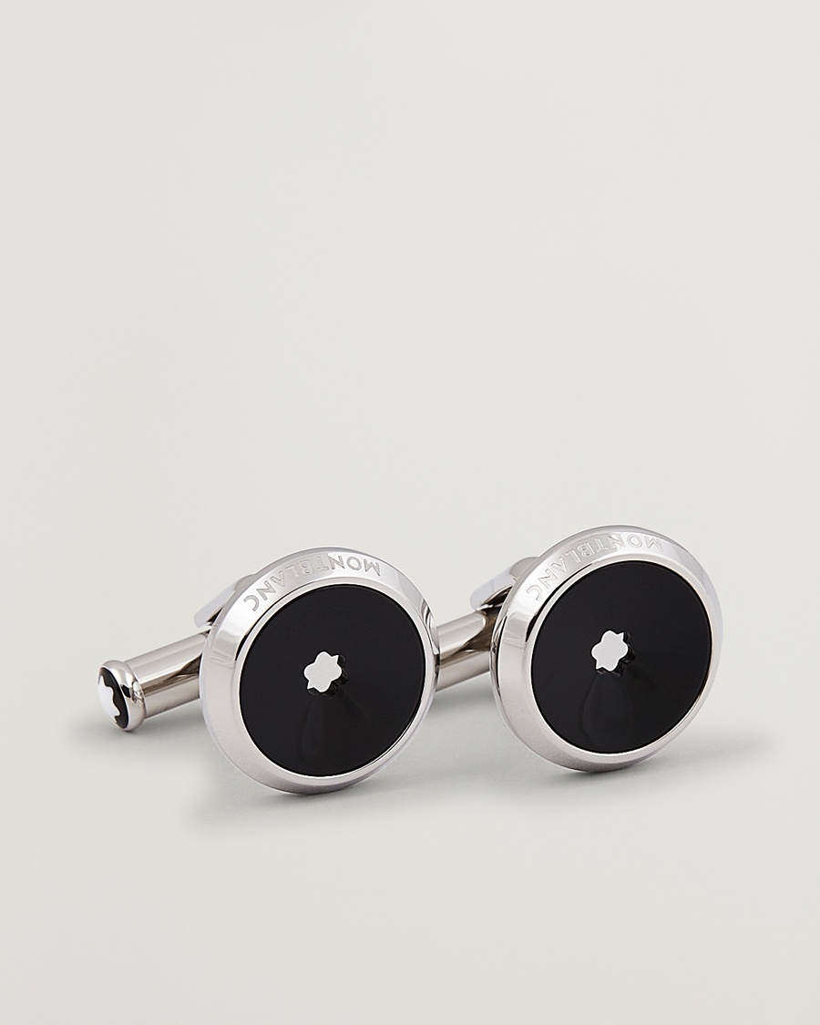 Montblanc Star Cufflinks Black Resin – Svart