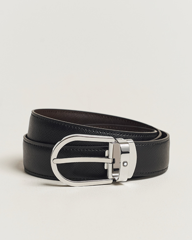 Herre |  | Montblanc | Reversible Saffiano Leather 30mm Belt Black/Brown