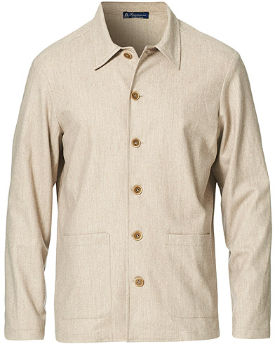  |  Cashmere Blend Shirt Jacket Beige