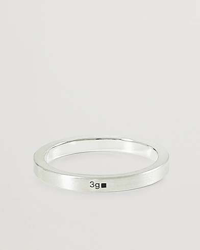 Herre | Contemporary Creators | LE GRAMME | Ribbon Brushed Ring Sterling Silver 3g