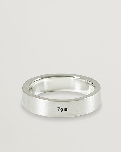 Herre | Luxury Brands | LE GRAMME | Ribbon Brushed Ring Sterling Silver 7g