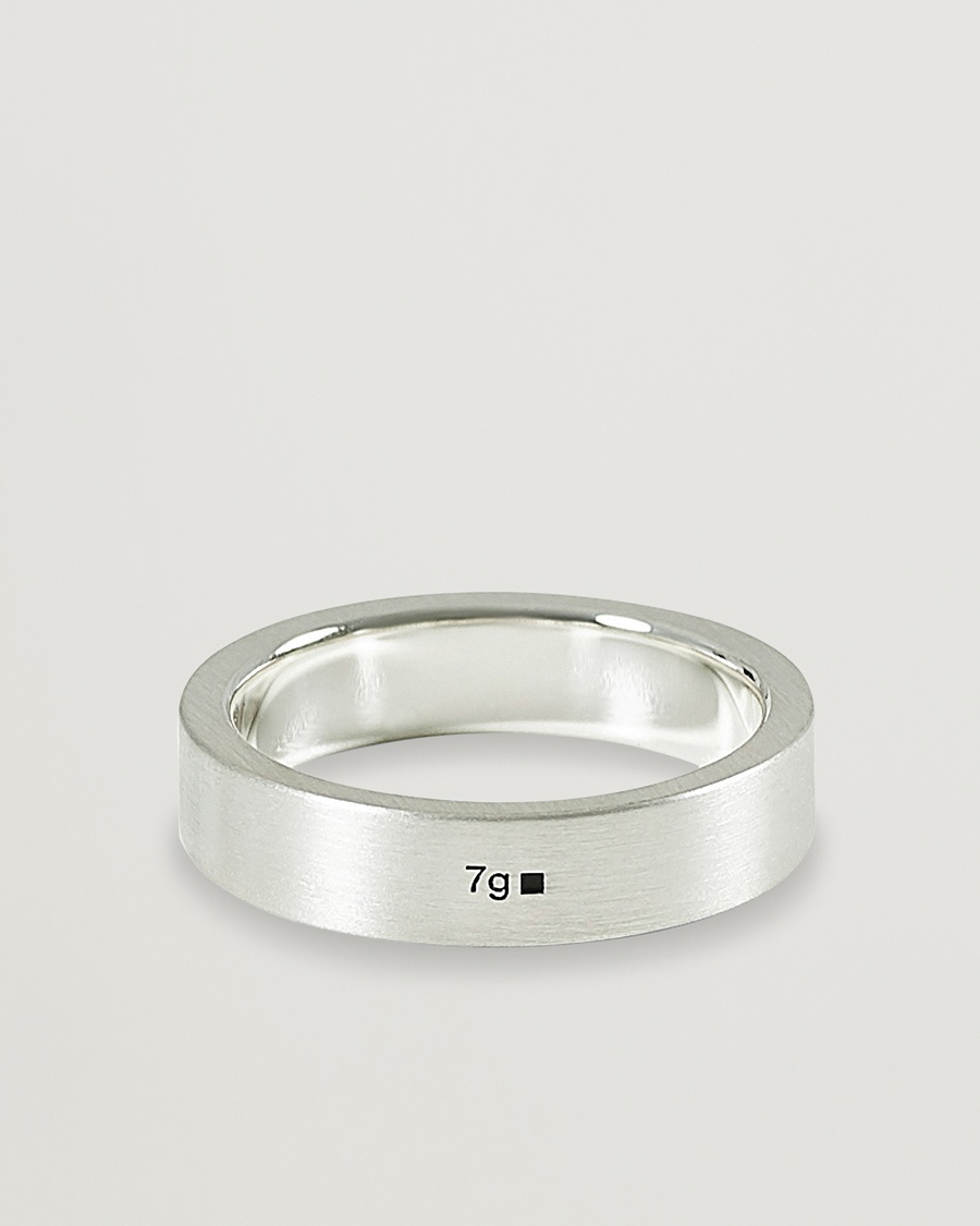 LE GRAMME Ribbon Brushed Ring Sterling Silver 7g – Sølv