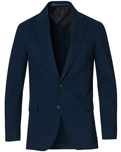 Bomullsblazer |  Garment Dyed Sportcoat Bright Navy