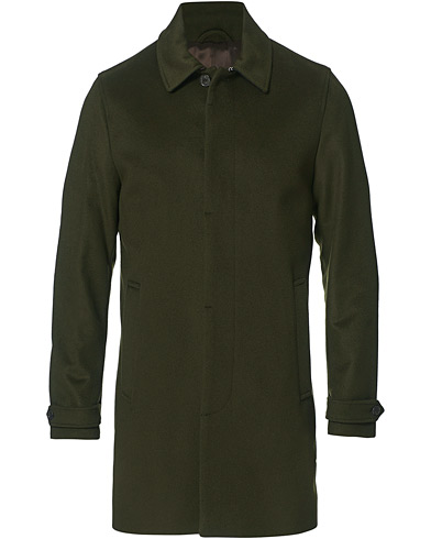  |  Carred Wool/Cashmere Car Coat Olive Extreme