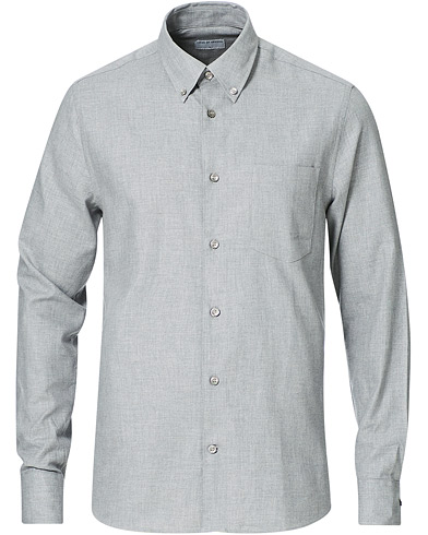  |  Sankt Brushed Cotton Button Down Shirt Light Grey Mel