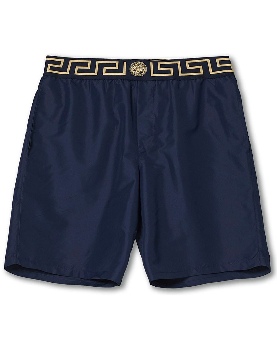 Versace Greca Border Swim Trunks Navy Versace Greca Border Swim Trunks Navy