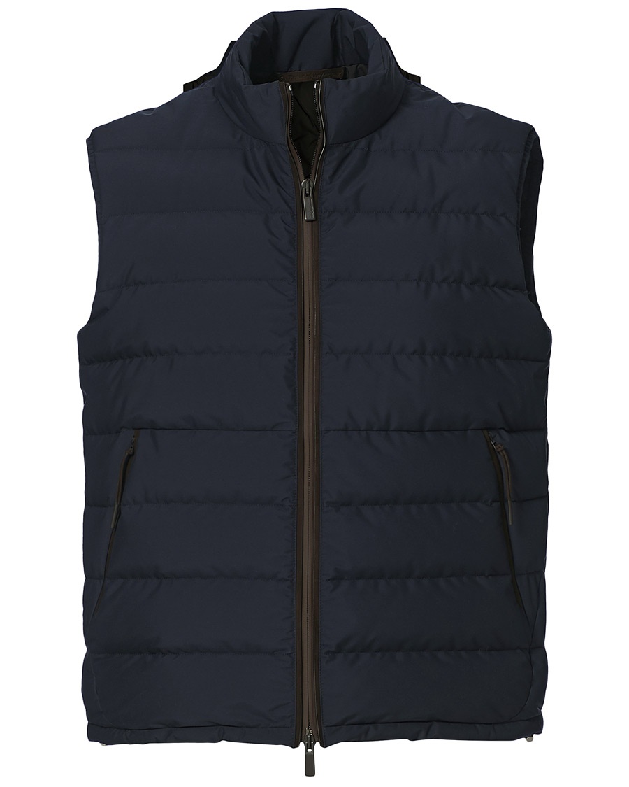 Ermenegildo Zegna Stratos Nylon Vest Navy Ermenegildo Zegna Stratos Nylon Vest Navy