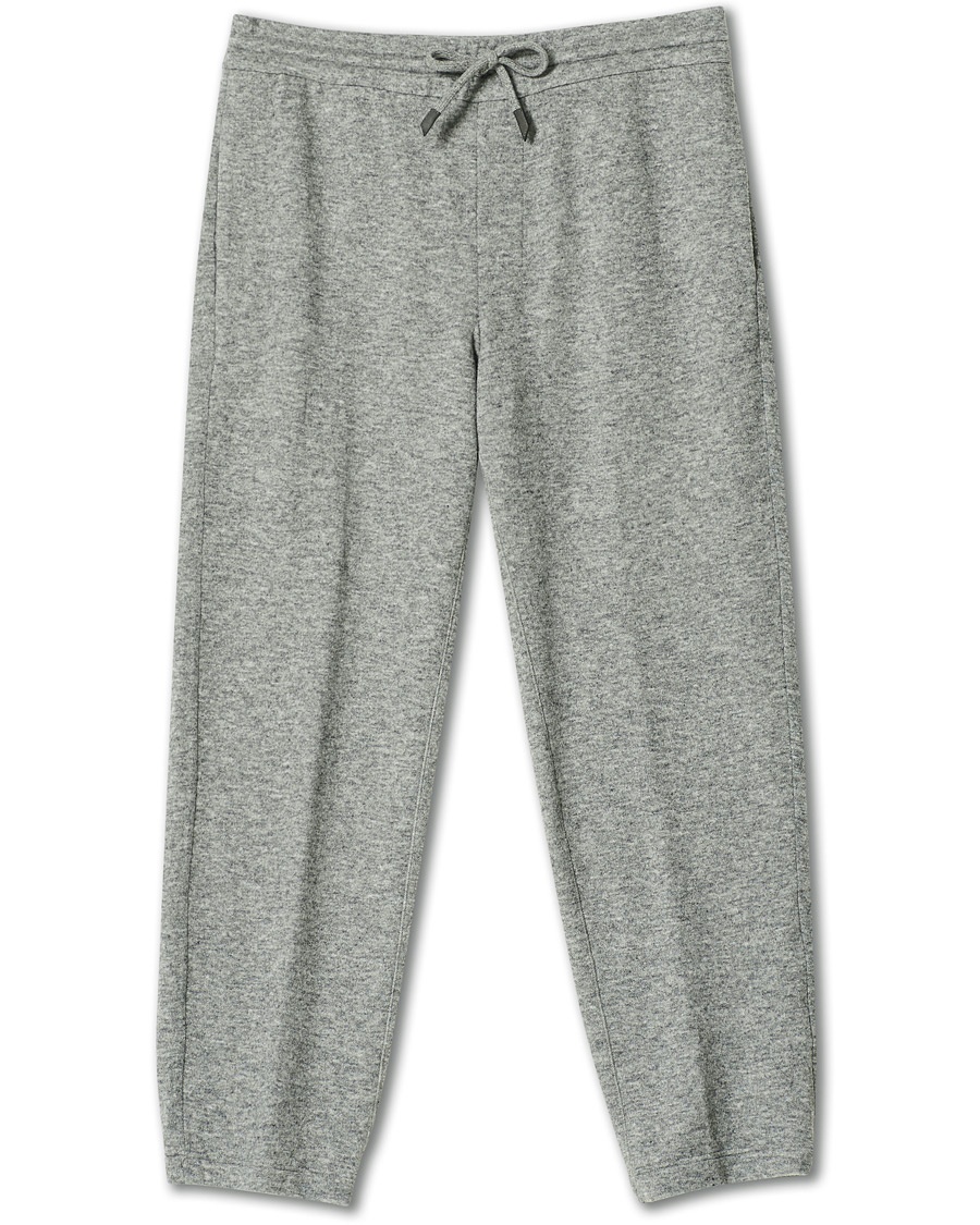 Ermenegildo Zegna Double Construction Cashmere Joggers Silver  Grey