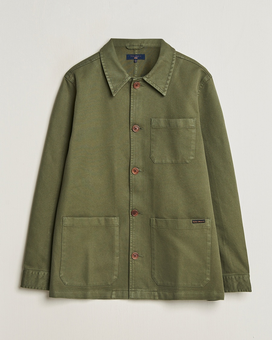 Nudie Jeans Barney Worker Overshirt Olive – Grønn