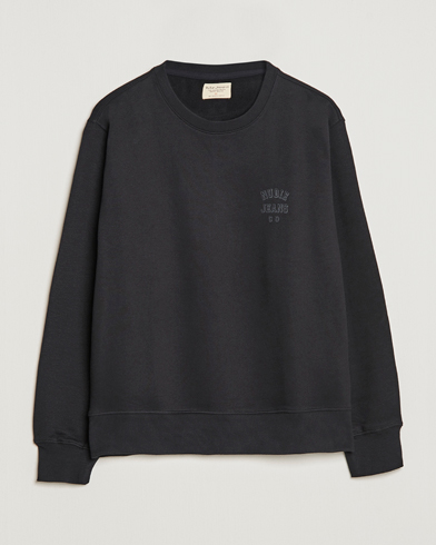 Herre |  | Nudie Jeans | Frasse Logo Sweatshirt Black