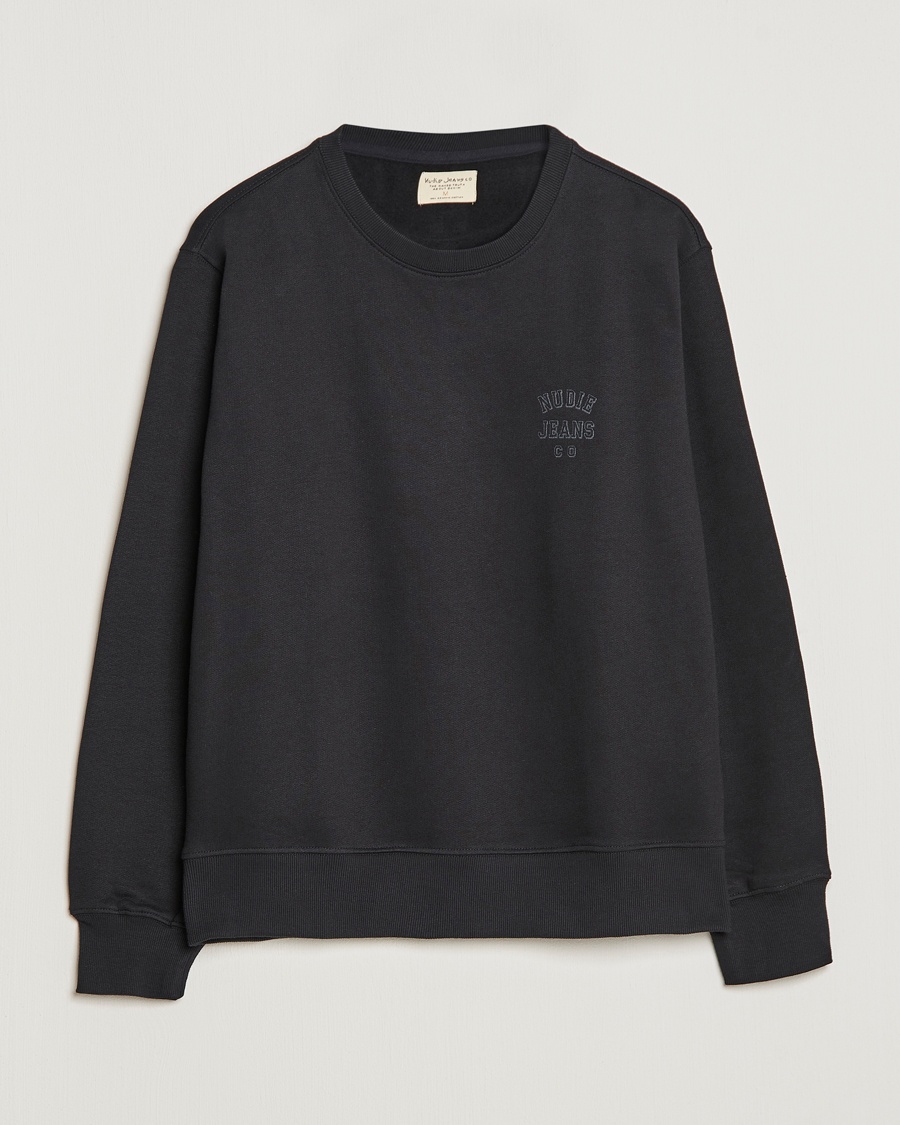 Herre | | Nudie Jeans | Frasse Logo Sweatshirt Black