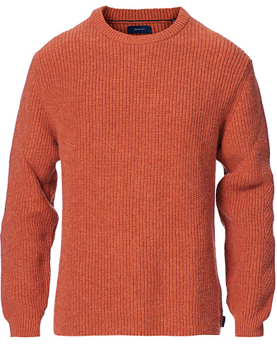  |  Mohair Blend Crew Neck Sweater Pumpkin Orange