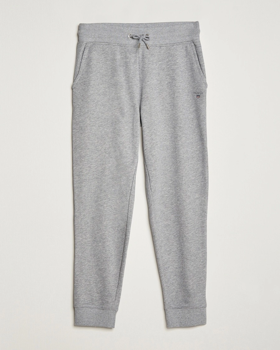 Gant Original Sweatpants Grey Melange – Grå