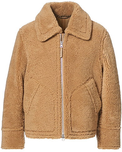 Skinnjakker |  The Shearling Jacket Warm Khaki